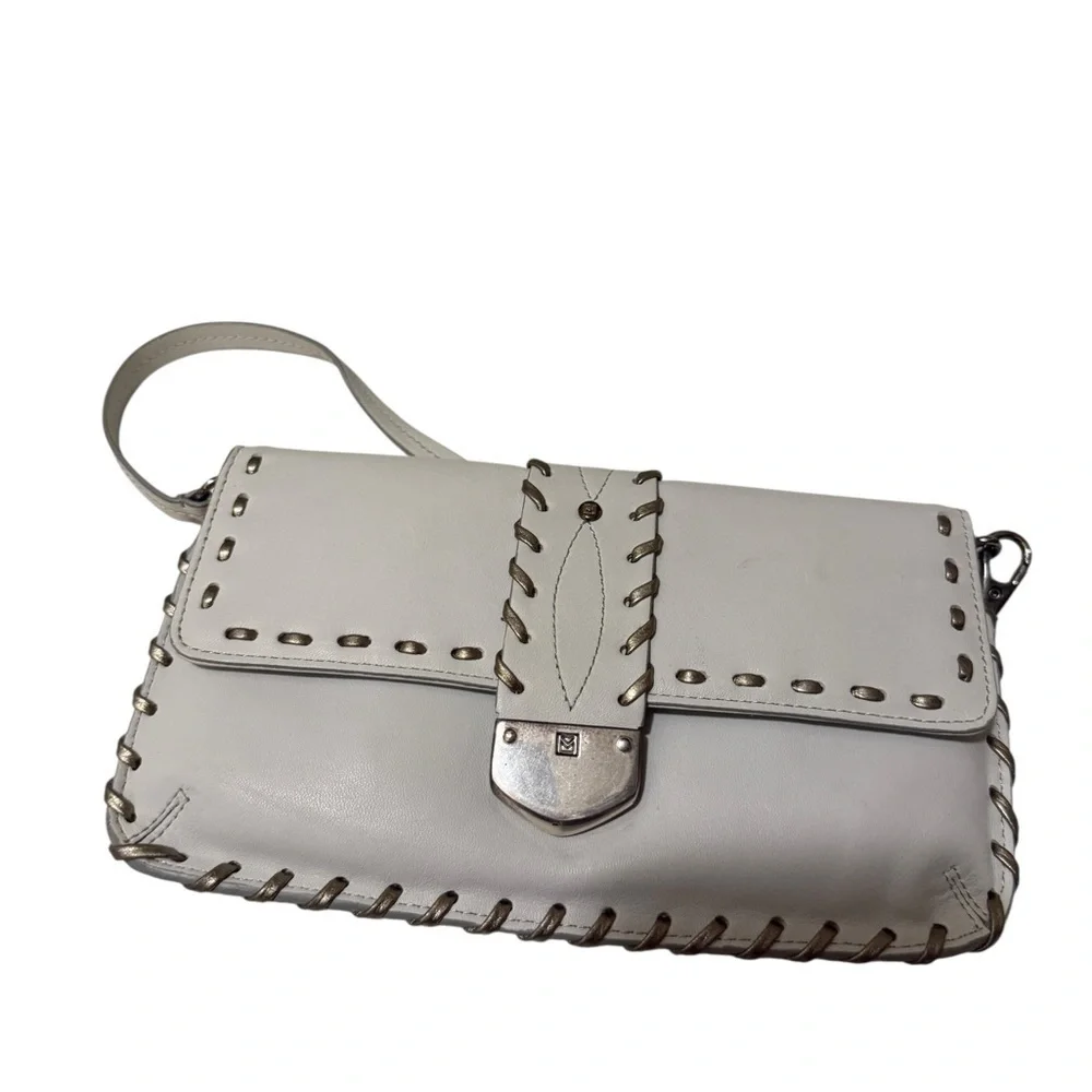 Micheal kors Stylish White Leather Women's Bag